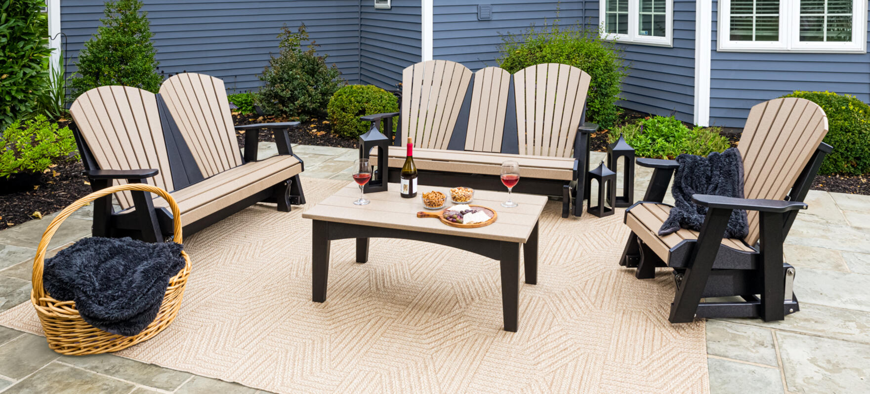Poly Adirondack & Outdoor Seating – New York & New England Retailers Customizable Amish‑built Adirondack and outdoor seating crafted from Tangent™ poly, available through retailers in CT, RI, MA, VT, NH, ME, and NY.